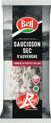 Auchan Bell saucisson sec d'auvergne label rouge igp bell offre