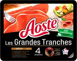 Auchan Aoste jambon cru les grandes tranches aoste offre