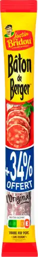Auchan Justin bridou saucisson le baton de berger justin bridou offre