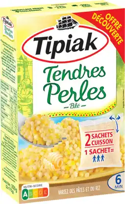 Auchan Tipiak tendres perles de blé en sachet tipiak offre