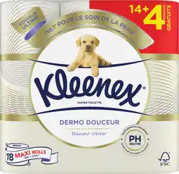 Auchan Kleenex papier toilette dermo douceur kleenex offre