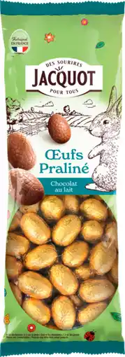 Auchan Jacquot sachet oeufs praliné jacquot offre