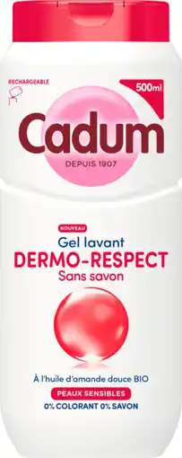 Auchan Cadum gel douche dermo respect cadum offre