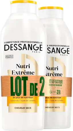 Auchan Dessange shampoing nutri extrême cheveux secs dessange offre