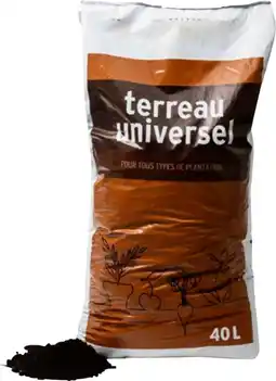 Auchan Clairland terreau universel 40l offre
