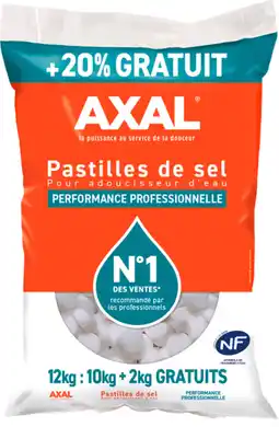 Auchan Sansmarque pastilles de sel axal offre