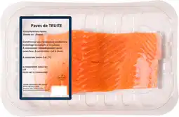 Auchan Supermarché Sans marque propre 2 pavés de truite offre