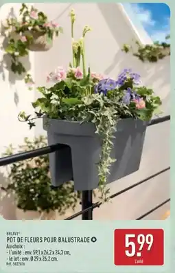 ALDI Pot de fleurs pour baustrade offre