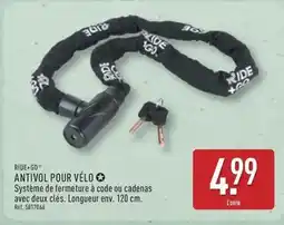 ALDI Antivol pour vélo offre