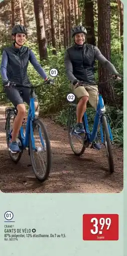 ALDI Gants de vélo offre