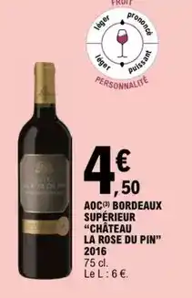 E.Leclerc Aoc bordeaux supérieur offre