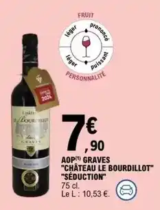 E.Leclerc Aop graves chateau le bourdillot séduction offre