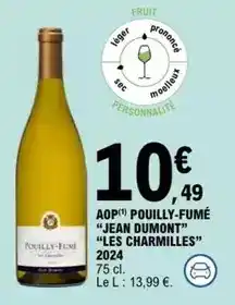 E.Leclerc Dumont - aop pouilly-fumé les charmilles offre