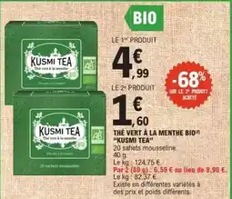 E.Leclerc The vert a la menthe bio offre