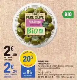 E.Leclerc Olives bio offre