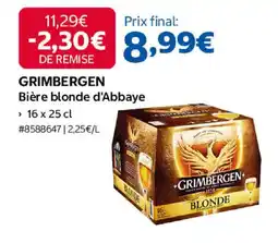 Costco Grimbergen bière blonde d'abbaye offre