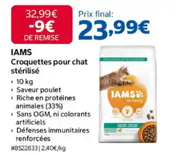 Costco Iams croquettes pour chat stérilisé offre