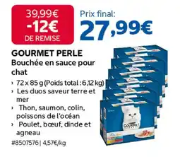 Costco Gourmet perle bouchée en sauce pour chat offre
