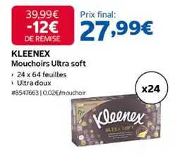 Costco Kleenex mouchoirs ultra soft offre