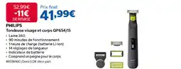 Costco Philips tondeuse visage et corps qp654/15 offre