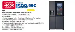 Costco LG Réfrigérateur américain GSXE90EVDD offre