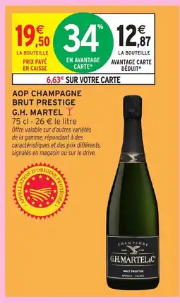 Intermarché G.H MARTEL Aop champagne brut prestige offre