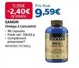 Costco Sanon oméga 3 concentré offre