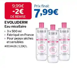 Costco Evoluderm eau micellaire offre