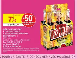 Intermarché DESPERADOS Bière aromatisée à un spiritueux à base d'agave original offre