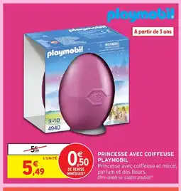 Intermarché PLAYMOBIL Princesse avec coiffeuse offre