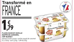 Intermarché Flans saveur vanille nappé de caramel top budget offre