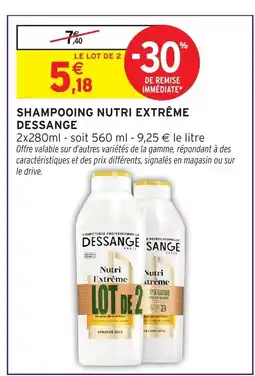 Intermarché DESSANGE Shampooing nutri extrême offre