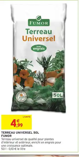 Intermarché FUMOR Terreau universel offre