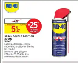 Intermarché WD40 Spray double position offre