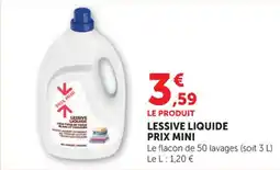 Maximarché Lessive liquide prix mini offre