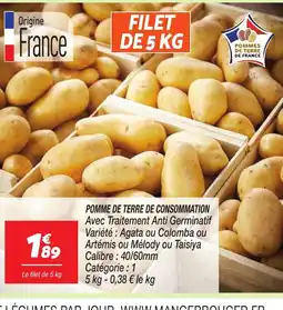 Netto Pomme de terre de consommation offre