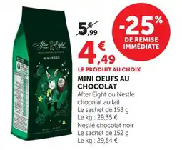 Maximarché Mini oeufs au chocolat offre