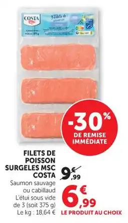 Maximarché Filets de poisson surgeles msc costa offre