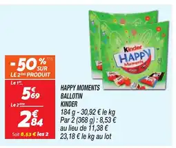 Netto KINDER Happy moments ballotin offre