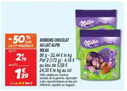 Netto MILKA Bonbons chocolat au lait alpin offre