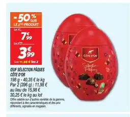 Netto CÔTE D'OR Œufs sélection pâques offre