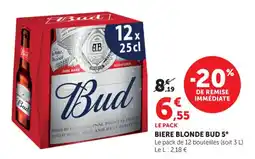 Maximarché Biere blonde bud 5° offre