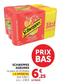 Maximarché Schweppes agrumes offre