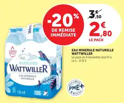 Maximarché Eau minerale naturelle wattwiller offre