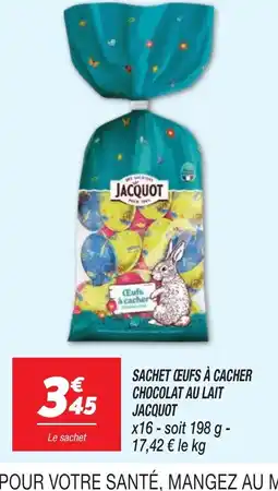 Netto JACQUOT Sachet œufs à cacher chocolat au lait offre