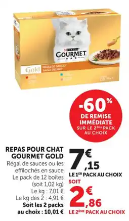 Maximarché Repas pour chat gourmet gold offre