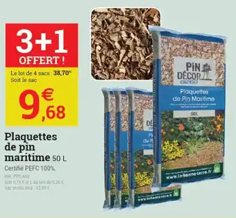 Plaquettes de pin maritime