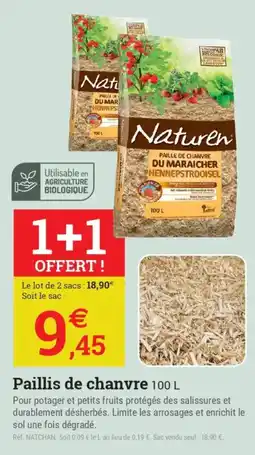 Espace emeraude Paillis de chanvre offre