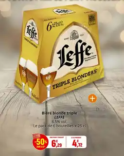 Coccinelle Supermarché Bière blonde triple leffe offre