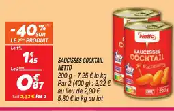 Netto NETTO Saucisses cocktail offre